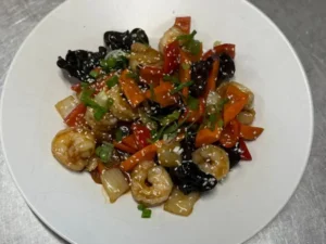 Creveti la Wok